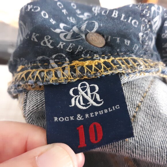 Rock & Republic Women's Berlin Skinny Jeans Size 10 Dark Wash Blue Rx Denim. - Picture 15 of 15